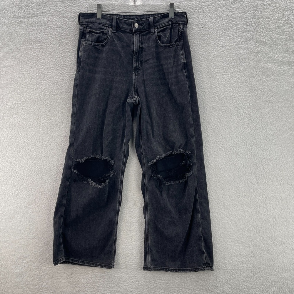 American Eagle Outfitters Black Wide Leg Jeans